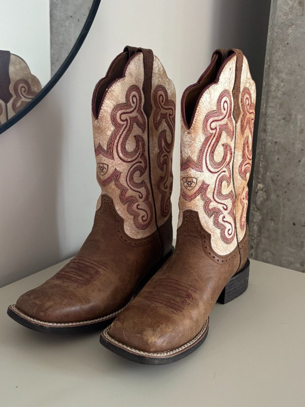 Ariat Women's Quickdraw Western Boots - Square Toe - US 6 (wide) - UK 3.5 M